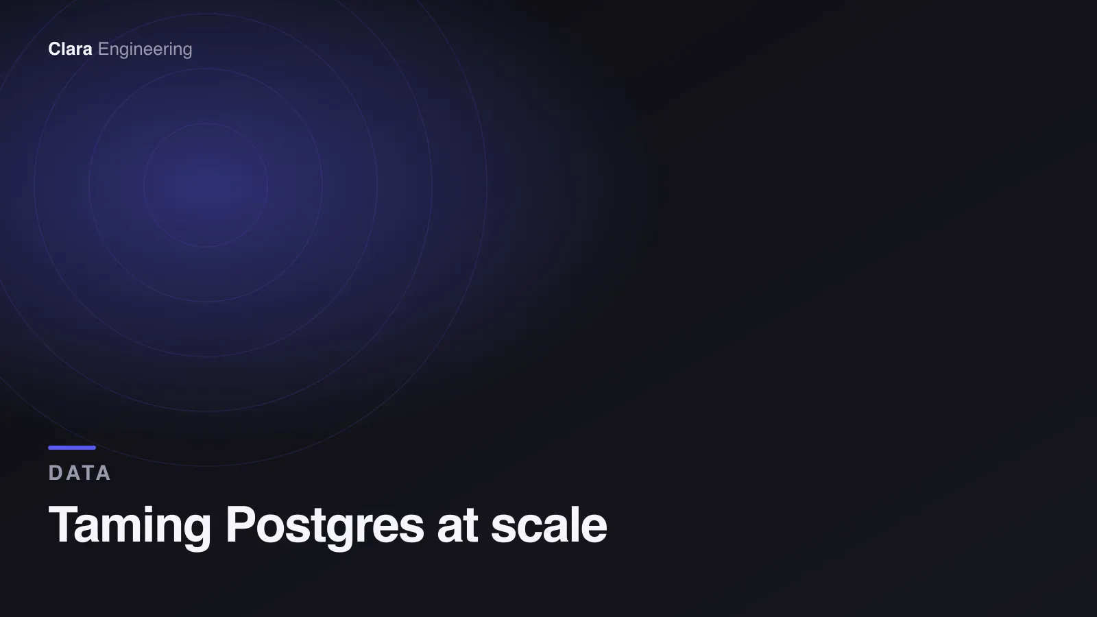 Concentric purple rings radiating over a dark gradient